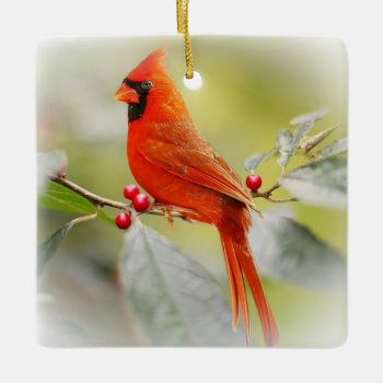 When A Cardinal Appears A Loved One From Heaven Is Ceramic Ornament by FeelingLikeChristmas at Zazzle