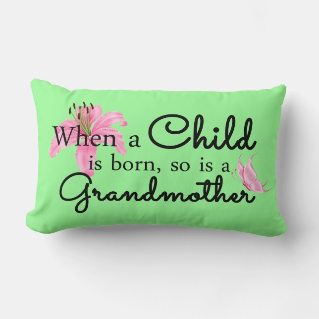 When a child... lumbar pillow (Front)
