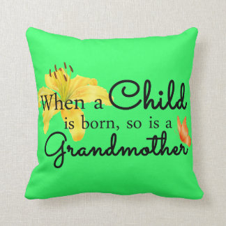 When a child... throw pillow