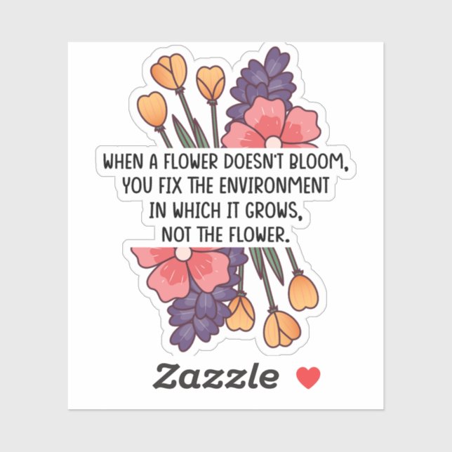 When A Flower Doesn't Bloom Neurodiversity Special Sticker (Sheet)