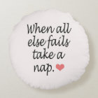 "When All Else Fails, Take a Nap" Quote & Heart
