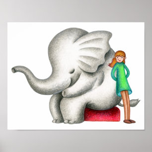 When an elephant and a girl come together. poster