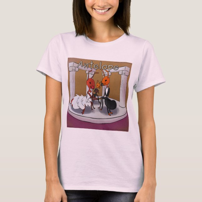 When Ants Elope Womens Funny Rick London T-Shirt (Front)