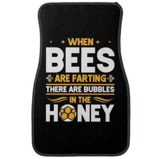 When Bees Are Farting Car Floor Mat