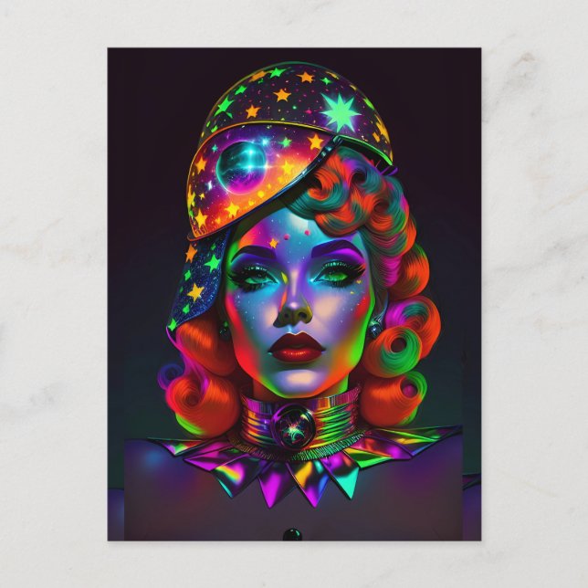 When Black Landed on Red - Ken Gage Art Postcard (Front)