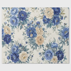 when blue and beige meet wrapping paper