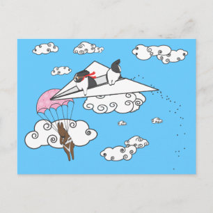 WHEN BUNNIES ATTACK POSTCARD