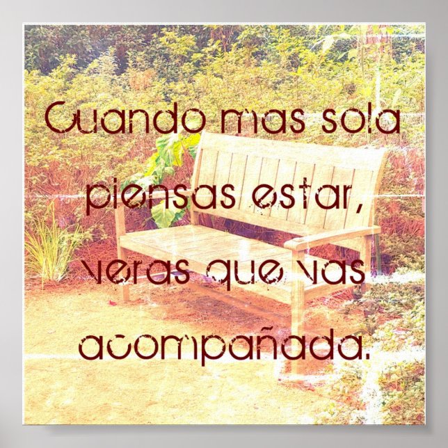 When But Sola Piensas Be Small 6x6 poster (Front)