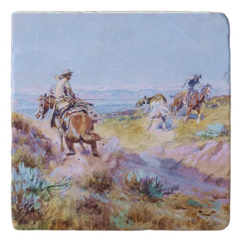 When Cows Were Wild by Charles M Russell Trivet