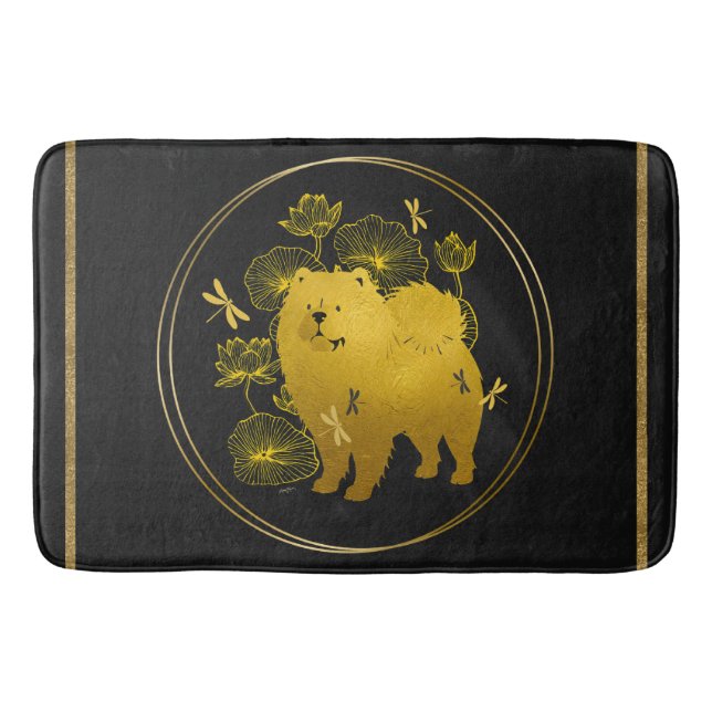 WHEN DRAGONS FLY  Chow    Bath Mat (Front)
