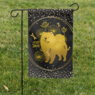 WHEN DRAGONS FLY  Chow Dog garden flag