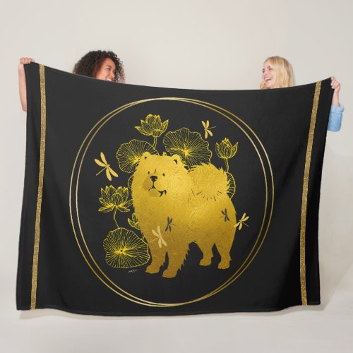 WHEN DRAGONS FLY  Chow    Fleece Blanket