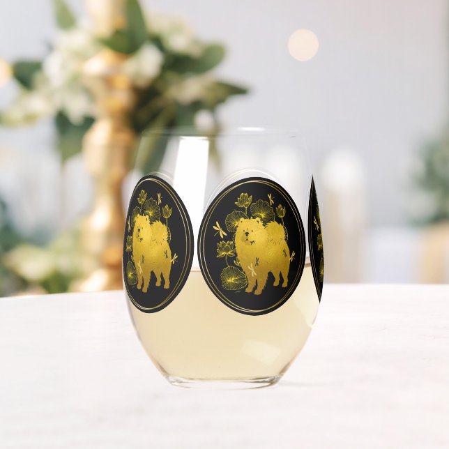 WHEN DRAGONS FLY  Chow stemless wine glass (Insitu (Wedding))