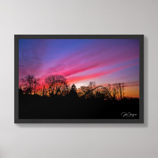 When Evening Light Kissed the Coaster Goodnight Framed Art (Framed Front)