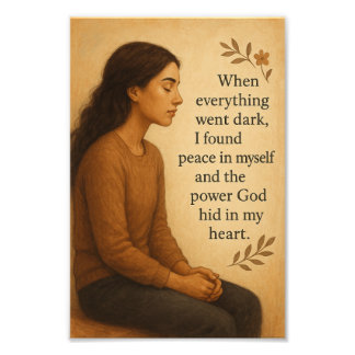 When Everything Went Dark Inspirational Faith Photo Print
