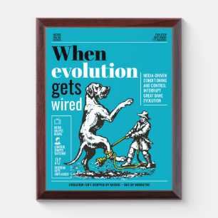 When evolution gets wired Great Danes are involved Award Plaque