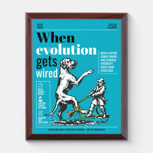When evolution gets wired Great Danes are involved Award Plaque