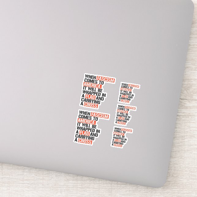 When Fascism comes to America Sticker (Detail)