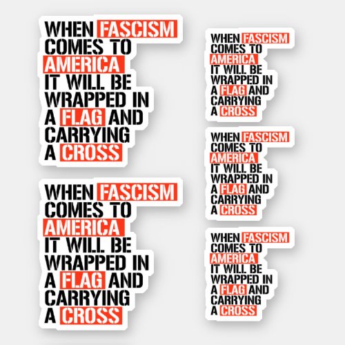 When Fascism comes to America Sticker