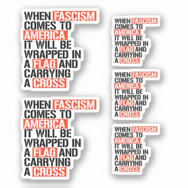 When Fascism comes to America Sticker (Front)