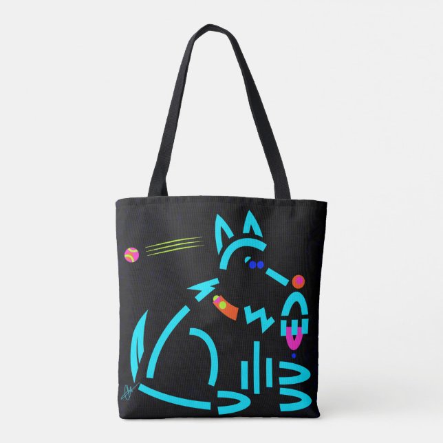 When Fetch Becomes Sit Modern Tote Bag (Back)