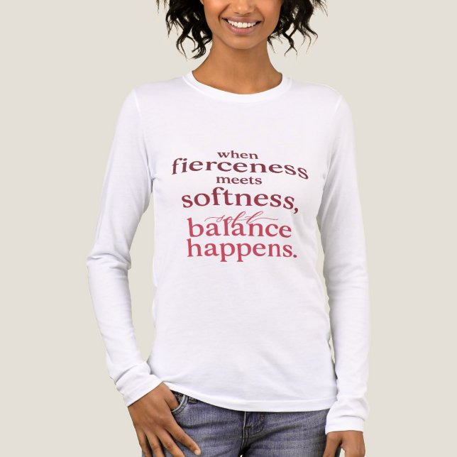 When Fierceness Meets Softness – Inspirational Bal Tri-Blend Shirt (Front)