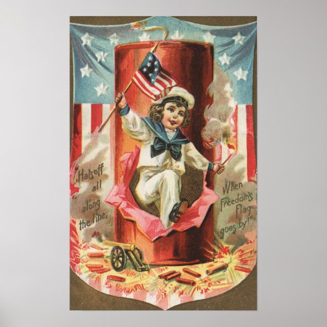 When Freedom Flag Goes By Poster (Front)