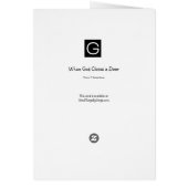 When God Closes a Door Card (Back)