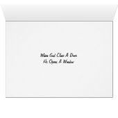 When God Closes Door He Opens Window: Old Shed Cards (Inside Horizontal (Bottom))