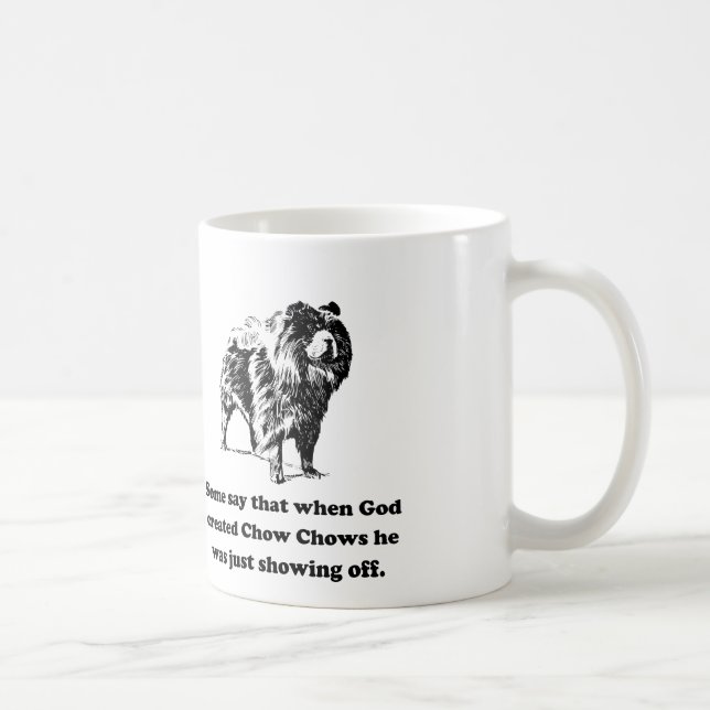 When God Created Chow Chows Coffee Mug (Right)