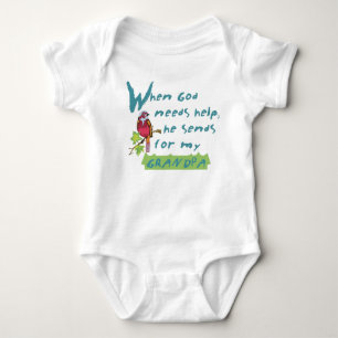 When God Needs Help I GRANPA! I ESP I Baby Baby Bo Bodysuit