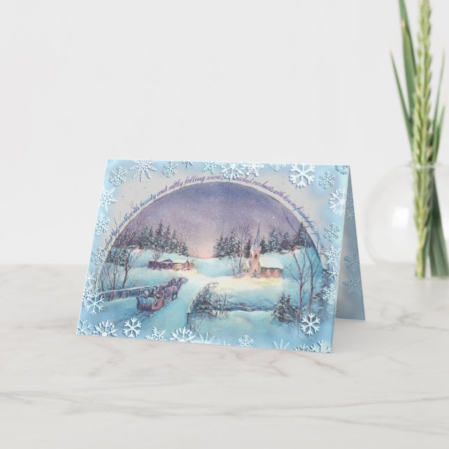 WHEN GOD TOUCHED by SHARON SHARPE Holiday Card (Front)