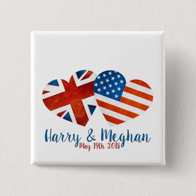 When Harry met Meghan Button (Front)