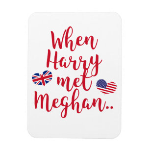 When Harry met Meghan Fun Royal Wedding Magnet