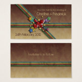 When Hearts Collide, save the date mini cards (Front & Back)