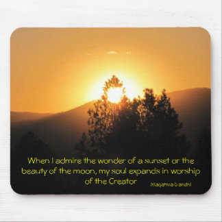 When I admire the wonder...Gahndi Mouse Pad