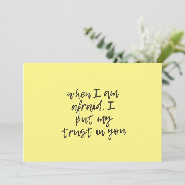 When I am afraid%2C I put my trust in you Invitation (Standing Front)