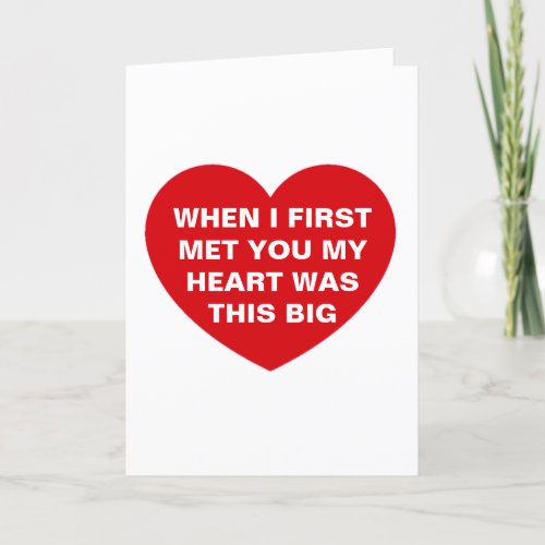 When I First Met You Funny Anti Valentines Holiday Card