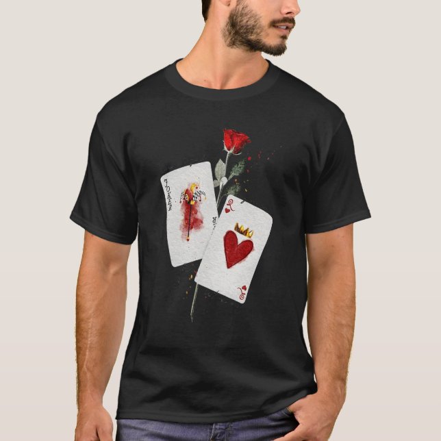 When I Fold You See The Best In Me Cards Rose Vint T-Shirt (Front)