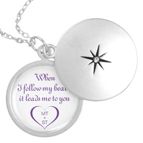 When I Follow My Heart Personalized Love Necklace