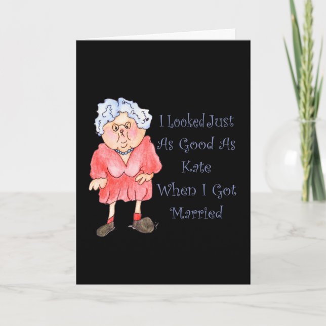 When I Got Married Humor Funny Anniversary Card (Front)