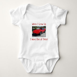 When I Grow Up 1975 Corvette Baby Bodysuit