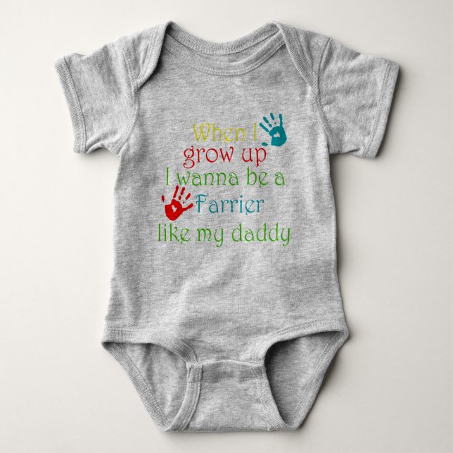 When I grow up Baby Bodysuit (Front)