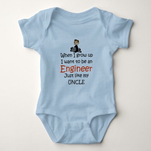 When I grow up Engineer Baby Bodysuit