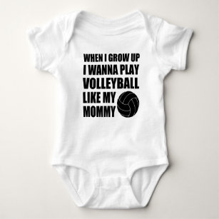 Volleyball is in My DNA Newborn Baby Girl Infant Organic Cotton Bodysuits Coverall Jumpsuit