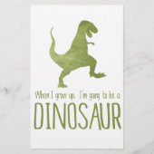 When I Grow Up, I'm Going to be a Dinosaur (Front)