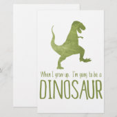 When I Grow Up, I'm Going to be a Dinosaur (Front/Back)