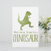 When I Grow Up, I'm Going to be a Dinosaur (Standing Front)