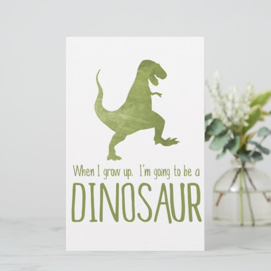 When I Grow Up, I'm Going to be a Dinosaur (Standing Front)