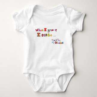 When I grow up Obama Kids Baby Bodysuit